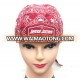 trendy skull bandana cap durag doorag screen printed headwear wholesale kerchief hip-hop cap with back flaps pirate hat