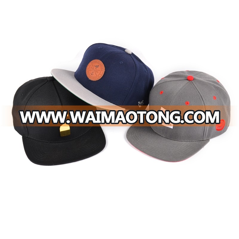 High Quality Hot Sale Custom 6 Panel Cap Snapback, Custom Snapback Cap