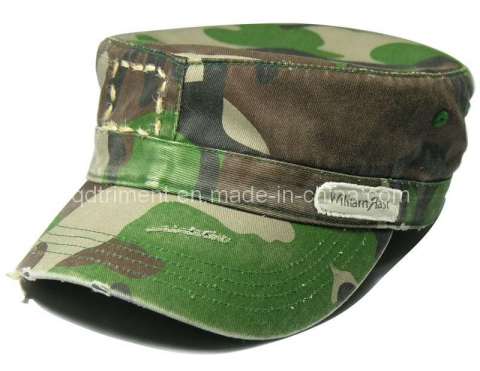 Grinding Washed Distressed Print Camouflage Army Military Cap (TRNM022)